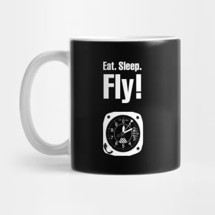 Eat Sleep Fly - Aviation Statement For All Aviation Lovers Mug